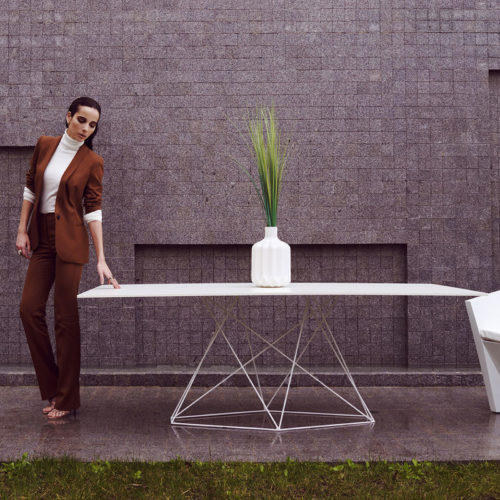FAZ INOX DINING TABLE LARGE <br/> By Vondom - Image 2