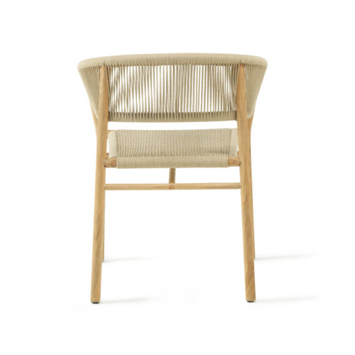 Ethimo's Kilt collection dining chair.