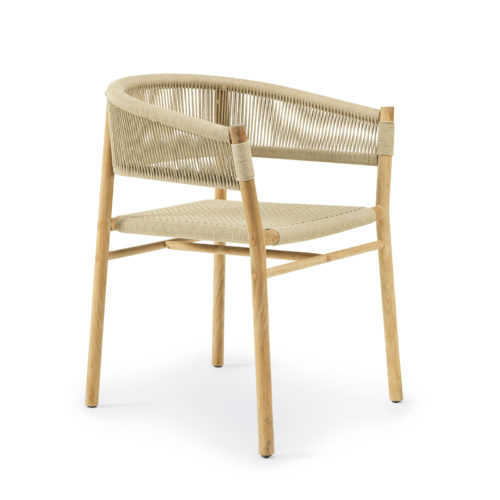 Ethimo's Kilt collection dining chair.