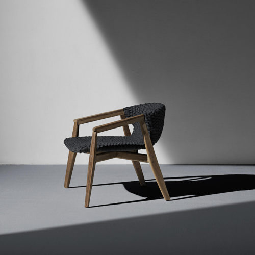Ethimo's Knit collection lounge armchair.