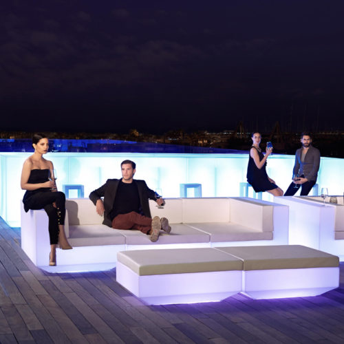 VELA CENTER DEEP SOFA ILLUM - 3 PIECE <br/> By Vondom