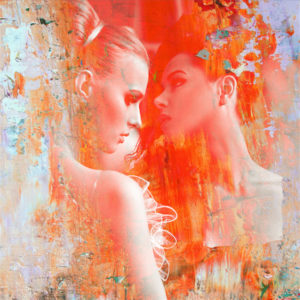 TWO COLOURFUL LADIES <br/> By Cobra Art