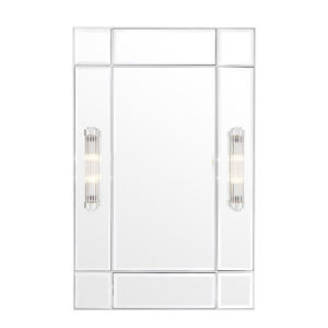 Mirror Beaumont by Eichholtz in a nickel finish frame with bevelled mirror glass