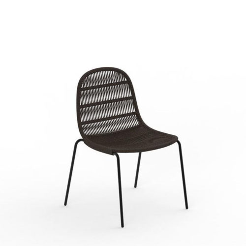 The Panama dining chair by Talenti in black.