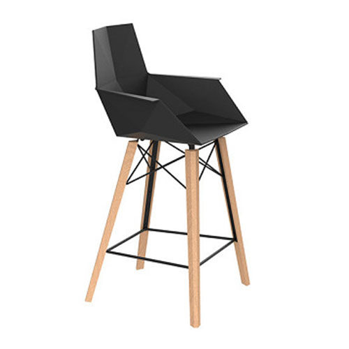 FAZ WOOD COUNTER STOOL WITH ARMS <br/> By Vondom - Image 2