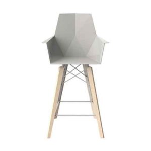 FAZ WOOD COUNTER STOOL WITH ARMS <br/> By Vondom