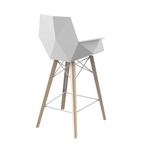 FAZ WOOD COUNTER STOOL WITH ARMS <br/> By Vondom - Image 3
