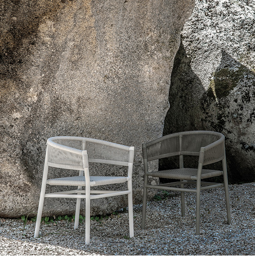 KILT DINING CHAIR ALU <br/> By Ethimo - Image 2