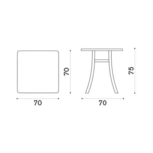 ELISIR DINING TABLE 70 <br/> By Ethimo - Image 4