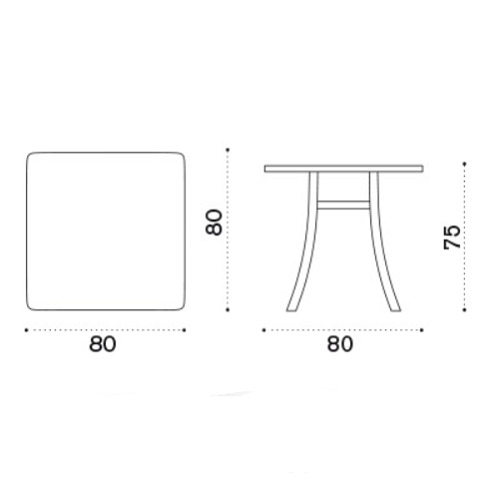 ELISIR DINING TABLE 80 <br/> By Ethimo - Image 4