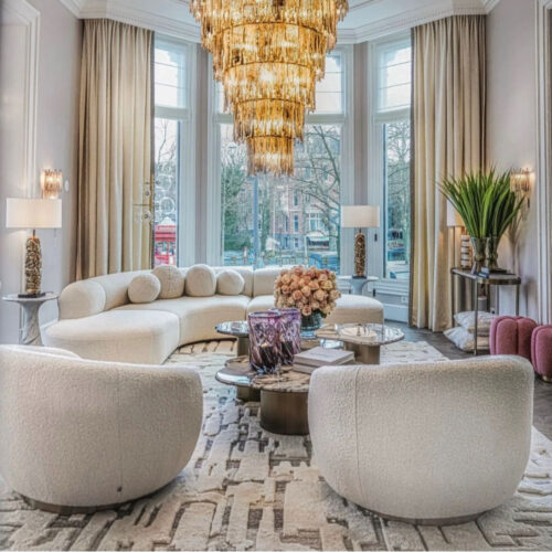 BJÖRN SOFA L BOUCLÉ CREAM<br/> By Eichholtz - Image 3