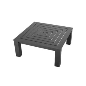 Aluminium powder coated square outdoor Coffee Table Vistamar by Eichholtz