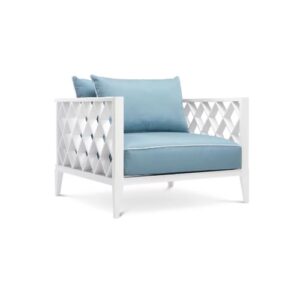 Powder coated aluminium frame with Sunbrella fabric Outdoor Chair Ocean Club by Eichholtz