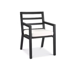 Powder coated aluminium frame with Sunbrella fabric Outdoor Dining Chair Delta by Eichholtz