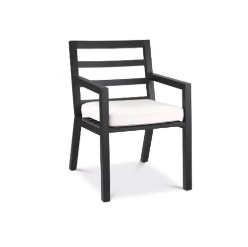 Powder coated aluminium frame with Sunbrella fabric Outdoor Dining Chair Delta by Eichholtz