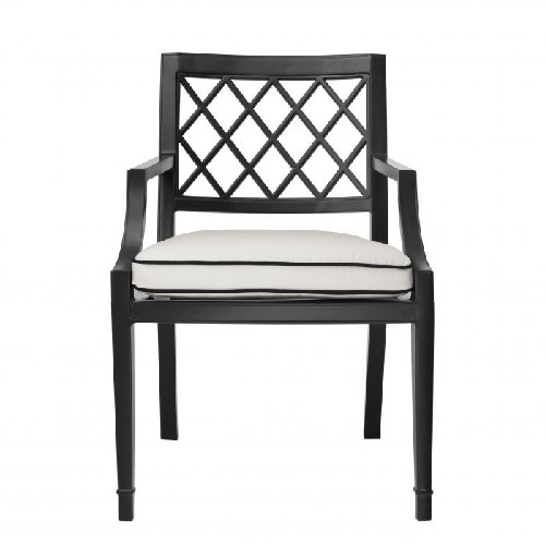 DINING CHAIR PALADIUM WITH ARM <br/> By Eichholtz - Image 6