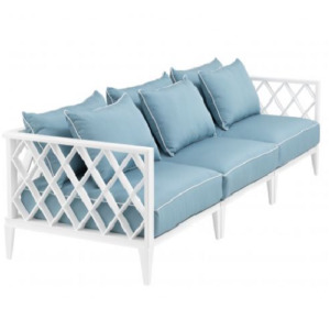 Powder coated aluminium frame with Sunbrella fabric Outdoor Sofa Ocean Club by Eichholtz