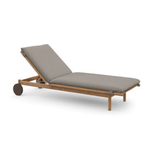 TIBBO BEACH CHAIR WITH HOOK-CATCHING INCL WHEELS By DEDON