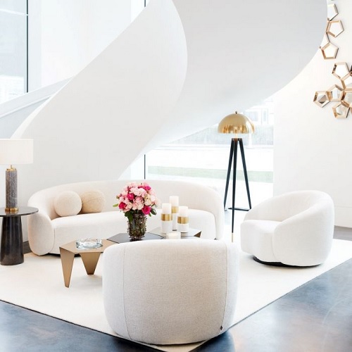 SWIVEL CHAIR AMORE <br> By Eichholtz <br><br> IN STOCK - Image 2