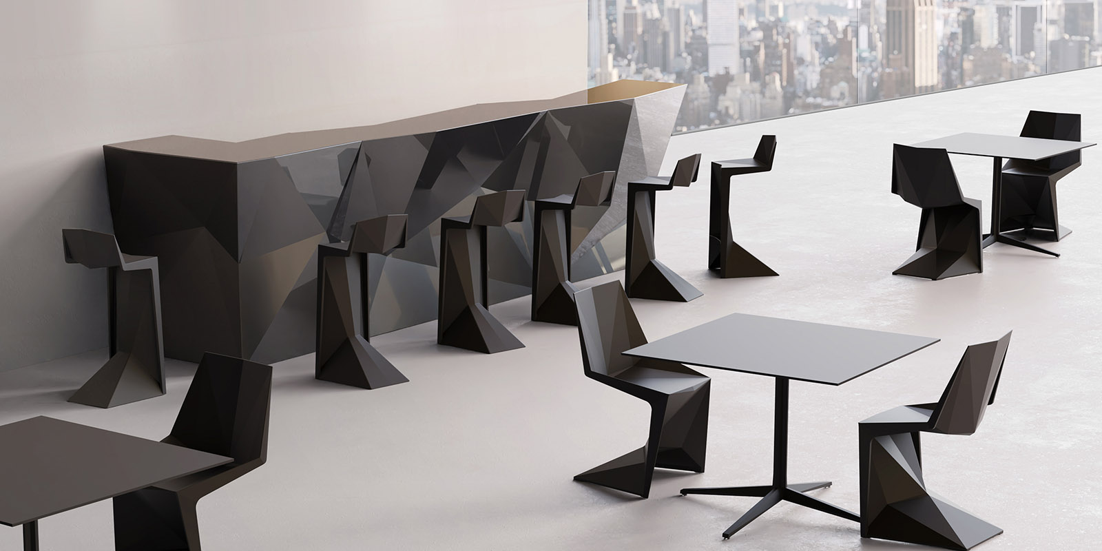 faceted-modern-stool-stackable-design-karim-rashid-vondom-1