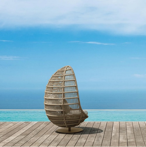 PANAMA EGG CHAIR WITH BASE <br/> By Talenti - Image 2