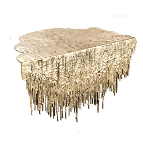 Table Object Grove by Eichholtz is crafted from solid brass and polished