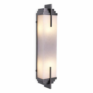 Wall Lamp Harman by Eichholtz in antique brass or bronze highlight finish with alabaster shade