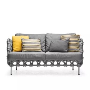 CABARET LOVESEAT LOWBACK <br> By Kenneth Cobonpue