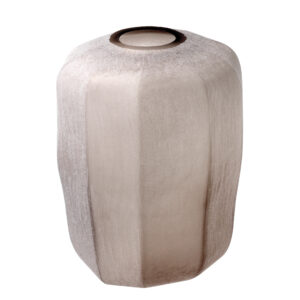 Vase Avance L by Eichholtz. Sand coloured hand blown vase