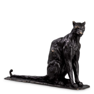 SCULPTURE SITTING PANTHER <br/> By Eichholtz