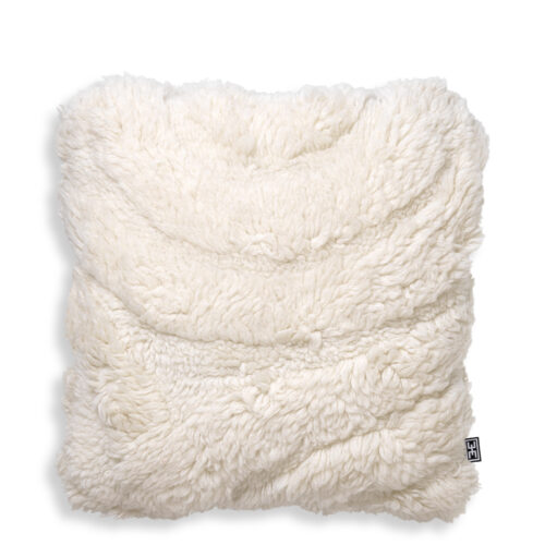 Ivory hand tufted New Zealand Wool Andres S Cushion by Eichholtz
