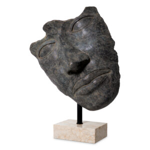 Head Heros by Eichholtz an antique bronze finish with a marble base
