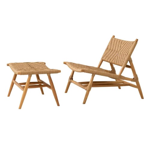 OUTDOOR CHAIR AND FOOT STOOL LAROC <br/> By Eichholtz - Image 3