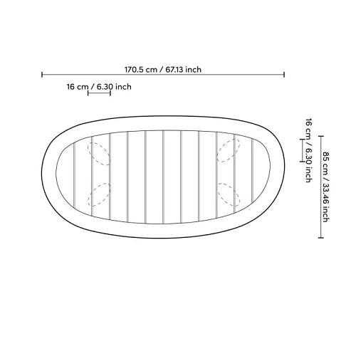 OUTDOOR COFFEE TABLE FREE FORM <br/> By Eichholtz - Image 5