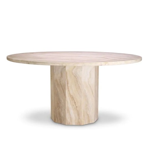 Dining Table Florence by Eichholtz in travertine