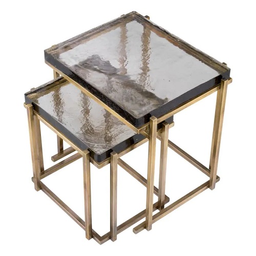 SIDE TABLE NIEMEYER SET OF 2 <br/> By Eichholtz - Image 3