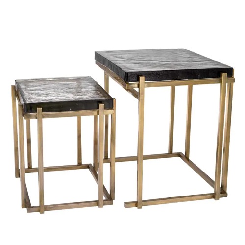 SIDE TABLE NIEMEYER SET OF 2 <br/> By Eichholtz - Image 5