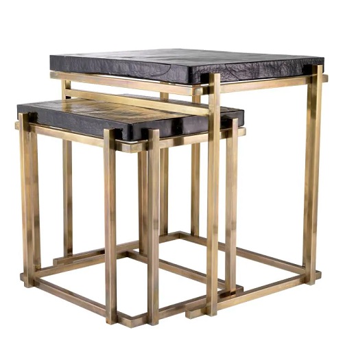 SIDE TABLE NIEMEYER SET OF 2 <br/> By Eichholtz - Image 6