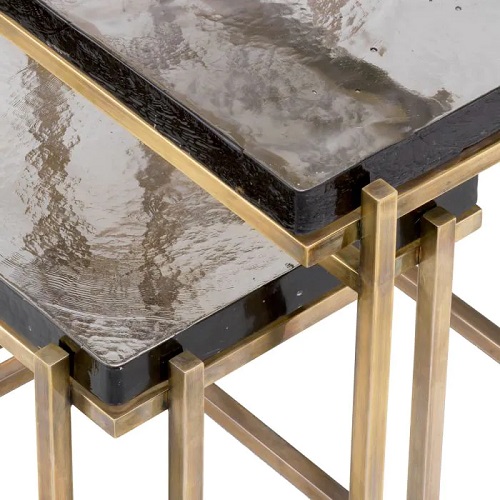 SIDE TABLE NIEMEYER SET OF 2 <br/> By Eichholtz - Image 2