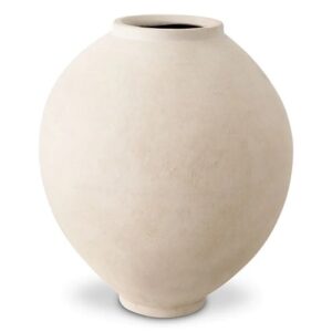 Rustic Vase Moon Jar by Eichholtz in sand finish