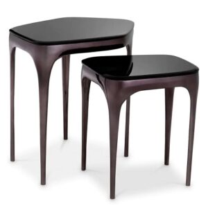 SIDE TABLE DEACON SET OF 2 <br/> by Eichholtz <br/><br/> IN STOCK