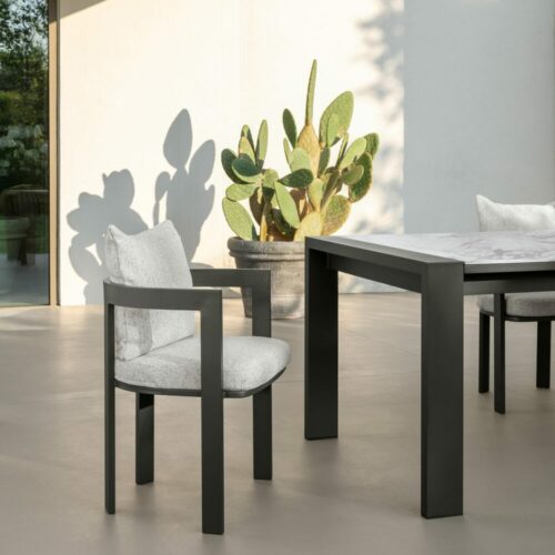 ARGO//ALU SQUARE DINING TABLE 157 x 157 <br/> by Talenti - Image 2