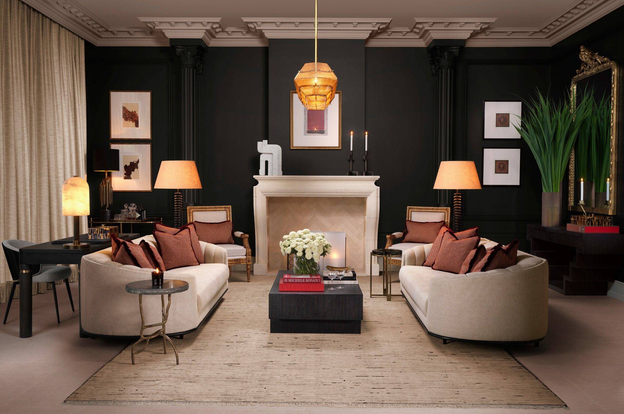 Modern Glamour Living Room by Eichholtz