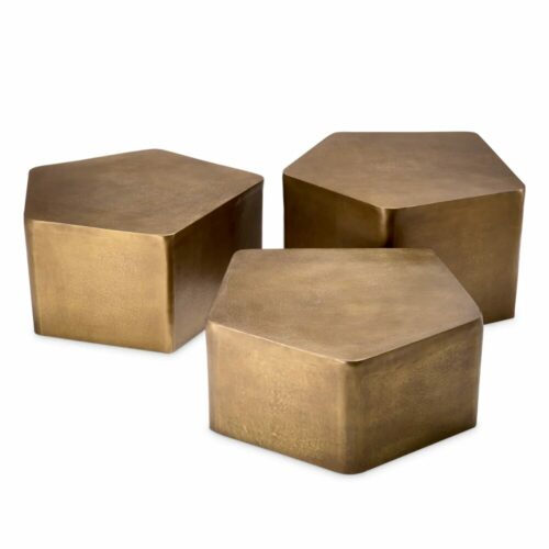 COFFEE TABLE VEENAZZA SET OF 3 <br/> by Eichholtz - Image 5