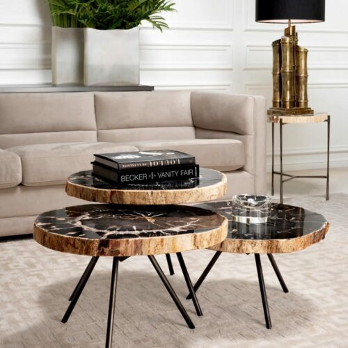 COFFEE TABLE DE SOTO SET OF 3 <br/> by Eichholtz - Image 2