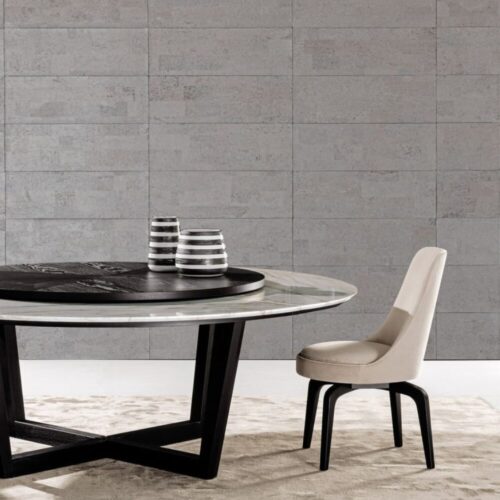 FLAMINIA DINING SWIVELING CHAIR <br/> By Meroni & Colzani - Image 2