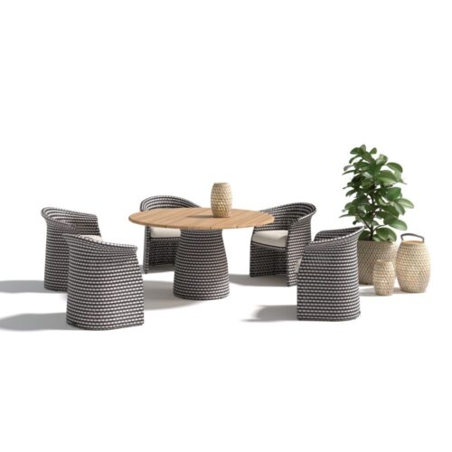 FLLAIR ARMCHAIR WITH SEAT CUSHION <br/> By DEDON - Image 4