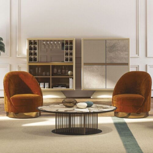 CAPSULE SWIVEL ARMCHAIR <br/> By Vismara - Image 2