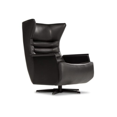 GERRIT SWIVEL ARMCHAIR AND OTTOMAN <br/> By Calia Italia